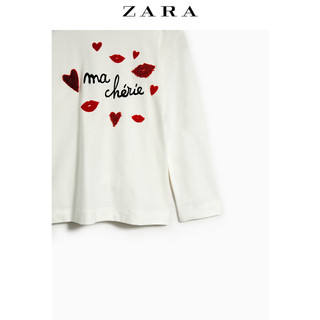 ZARA 01165705712 女童巴黎图案T恤