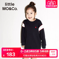 little MO&Co. 女童圆领连衣裙