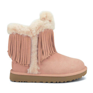 UGG australia 1101016 女士流苏雪地靴 SNTN|阳光粉 38