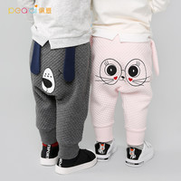 PEAL‘AI 佩爱 宝宝纯棉夹丝长裤