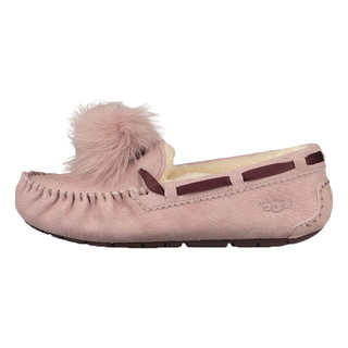UGG Dakota Pom Pom系列 1019015 女士羊毛一体豆豆鞋