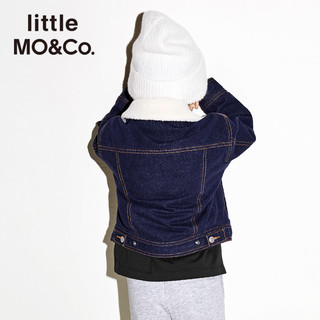little MO&Co. 儿童摇粒绒牛仔外套