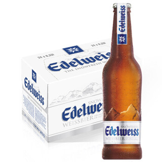 Edelweiss 爱德维斯 白啤酒 经典旋盖开瓶 330ml*24瓶 整箱装 