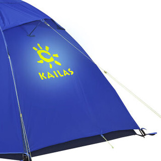 凯乐石 KAILAS 户外徒步登山露营铝杆双层双人帐篷（全网内账）弦月KT320027 蓝色