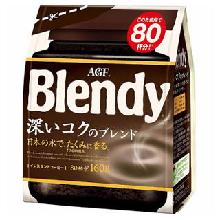 AGF Blendy 速溶黑咖啡 浓郁混合口味 160g