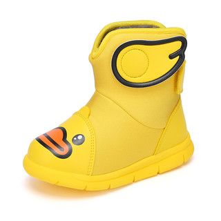 B.Duck 儿童加厚雪地靴 B5983904 黄色 27