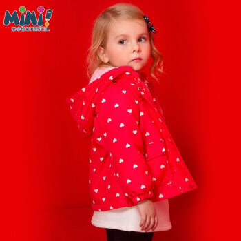 pencilclub 铅笔俱乐部 女童长袖外套 鲜大红 80cm