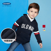 OLD NAVY 男童徽标加绒卫衣