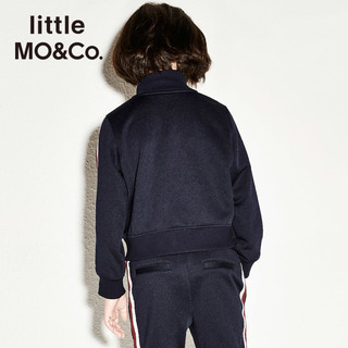 little MO&Co. 儿童撞色拼接立领卫衣