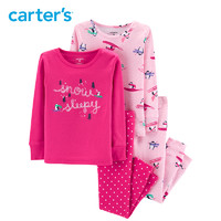 Carter's 女童全棉长袖睡衣 两套装