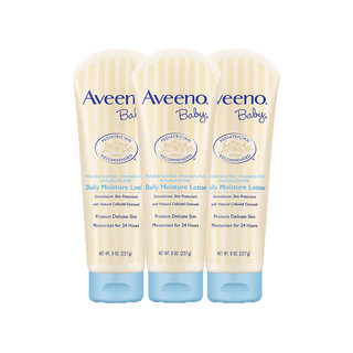 Aveeno 艾惟诺 每日倍护系列 保湿燕麦婴儿润肤乳 227g*3支