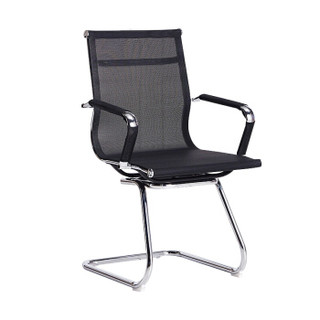 佐盛电脑椅午休椅办公椅人体工学椅家用弓形网椅休闲椅子黑色