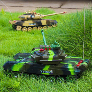 活石 遥控坦克玩具车 迷彩绿 33cm 