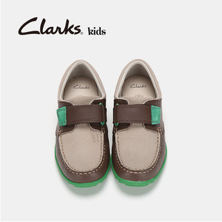 Clarks 其乐 男童撞色牛皮休闲鞋