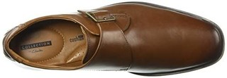 Clarks 男士 Tilden Style Monk-Strap 男士皮鞋 深棕褐色 11 M US