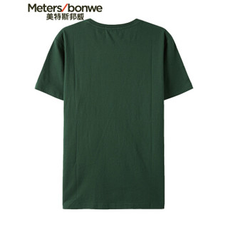 Meters bonwe 美特斯邦威 661459 男士印花短袖T恤