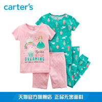 Carter's 女童睡衣4件套