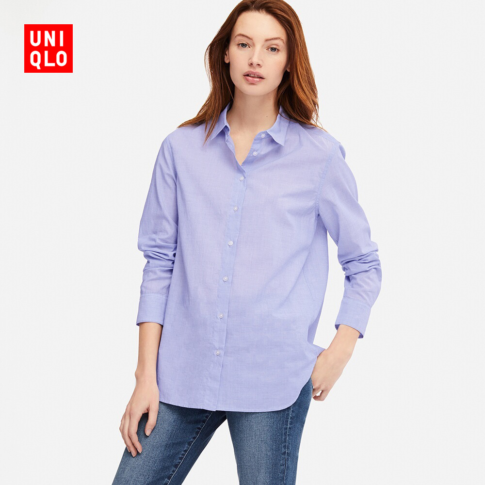 uniqlo 优衣库 412752 女士全棉衬衫