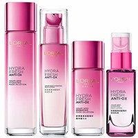 L'OREAL PARIS 巴黎欧莱雅 清润葡萄籽补水套装（膜力水130ml+乳液110ml+乳液50ml+膜力水65ml）