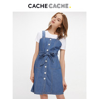 Cache Cache 捉迷藏 9377002428 背带牛仔裙