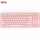 iKBC W200 2.4G无线 87键 机械键盘 cherry青轴 粉色