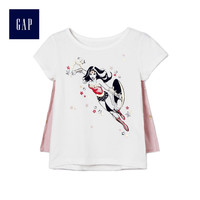 Gap 盖璞 神奇女侠系列 女童披风式T恤