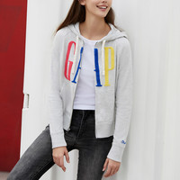 Gap 盖璞 355168 W 女士绒面Logo连帽卫衣女