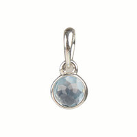 PANDORA 潘多拉 390396NAB 3月水滴 925银+蓝色水晶石吊坠