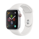 Apple Watch Series4 智能手表（GPS+ 蜂窝网络款 44毫米银色铝金属表壳 白色运动型表带）