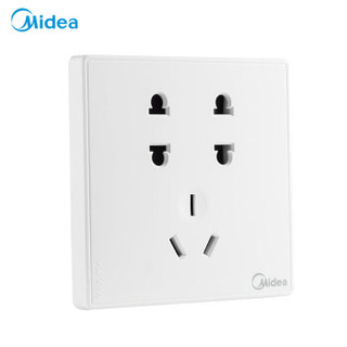 Midea 美的 E05 开关插座86型 (七孔)