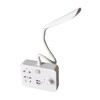 豪莱菲乐 创意led台灯带USB无线转换插座排插  白色