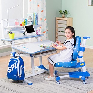 心家宜 M105R_M200R+606 儿童气压辅助升降学习桌椅套装
