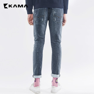 KAMA 卡玛 2317303 男士牛仔裤