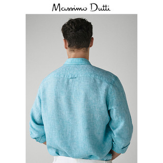 Massimo Dutti 00153473504 男士亚麻衬衫