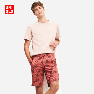 UNIQLO 优衣库 405233 快干弹力松紧短裤 (枣红色、L)