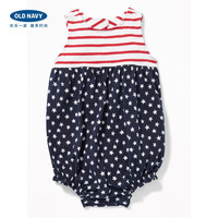 Old Navy 女婴印花无袖连体裤