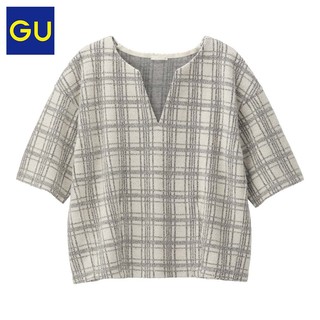 GU 极优 308227 女士直筒套头衫 (XL、藏青色)