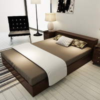 择木宜居 木床板式床 1.2米床