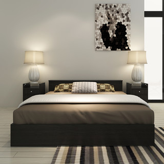 择木宜居 木床板式床 1.2米床