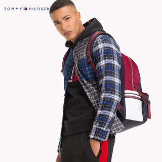 TOMMY HILFIGER 汤米·希尔费格 MW0MW08298OW 男士拼色格纹衬衫