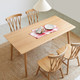 VISAWOOD 维莎原木 w7010 白橡木餐桌椅 1.2m
