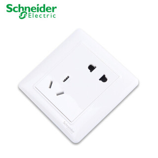 Schneider Electric 施耐德电器   A3E426_10UA 睿意  斜五孔插座 二三插（10只装）