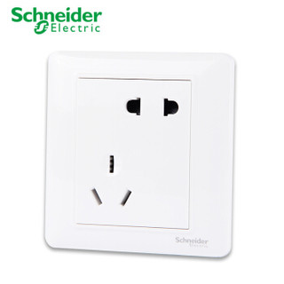 Schneider Electric 施耐德电器   A3E426_10UA 睿意  斜五孔插座 二三插（10只装）