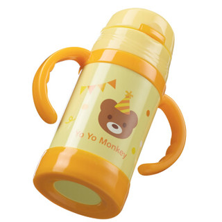 Yo Yo Monkey 优优马骝 儿童保温吸管杯 (260ml、黄色小熊)