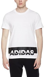 adidas 阿迪达斯 男式 运动型格 短袖T恤 GFX T LNG PUFF (白色、190)