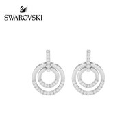 SWAROVSKI 施华洛世奇 5349203 圆形穿孔耳环 白金色