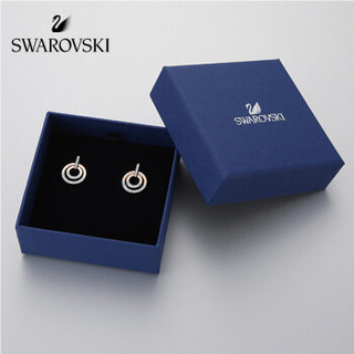 SWAROVSKI 施华洛世奇 5349203 圆形穿孔耳环 白金色