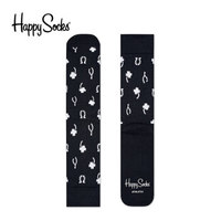  HappySocks长款四叶草男篮球袜子潮流个性运动中长筒运动棉袜夏 ATLUC27-9000 41-46