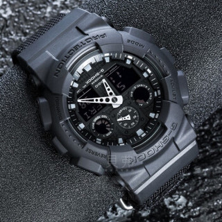 CASIO 卡西欧  G-SHOCK系列 GA-100BBN-1A 男士石英手表