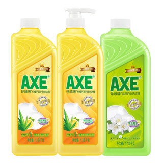 AXE 斧头 柠檬芦荟护肤洗洁精 1.18kg*2瓶+花茶护肤洗洁精 1.18kg